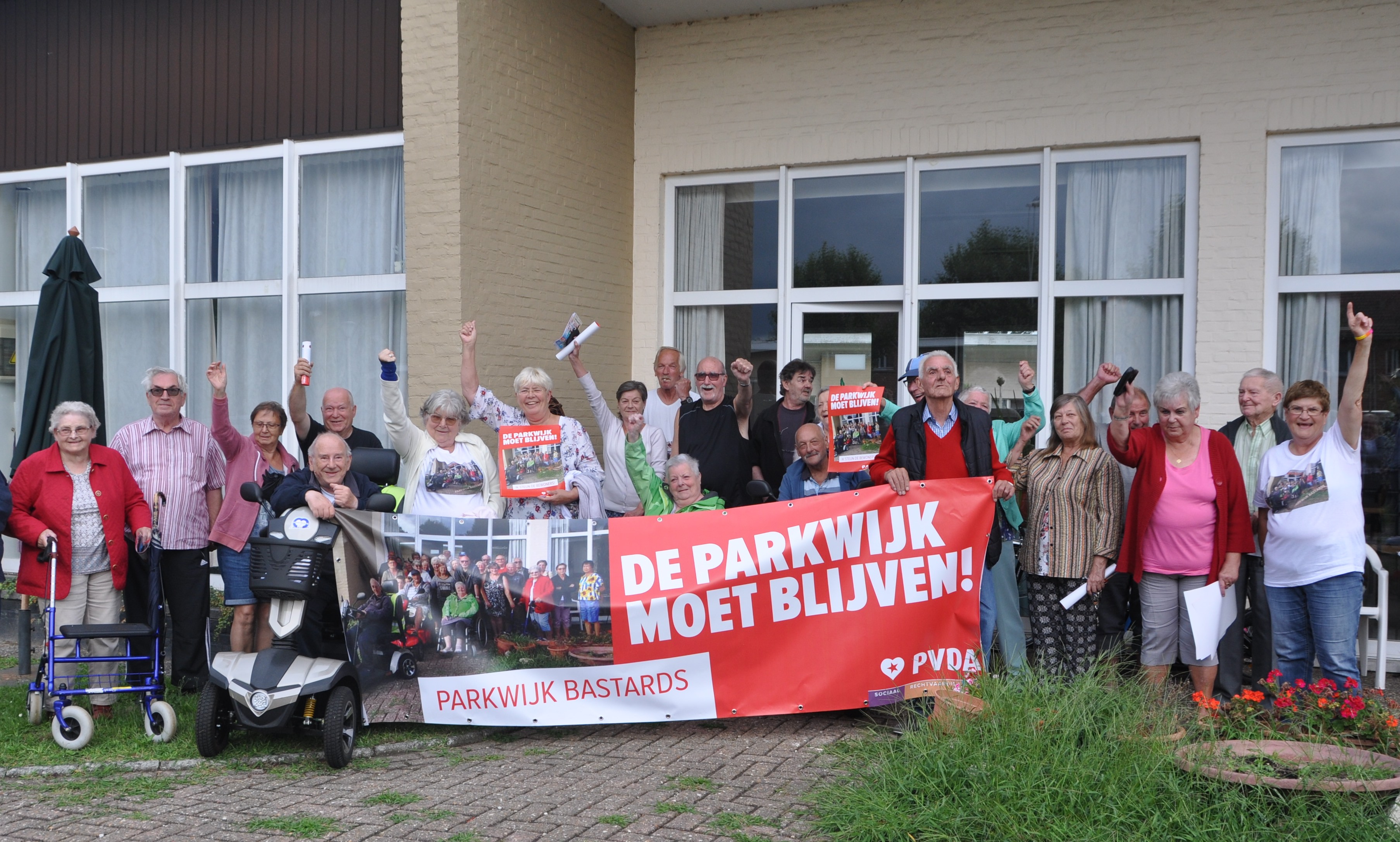 De senioren van de Parkwijk in Niel mogen niet uitgezet worden.